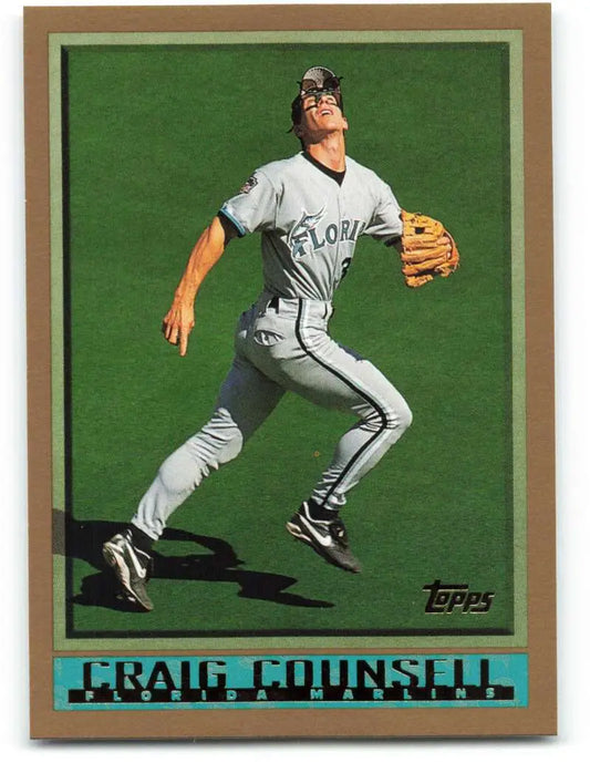 1998 Topps #343 Craig Counsell NM-MT Florida Marlins Baseball Card - Baseball Card Single