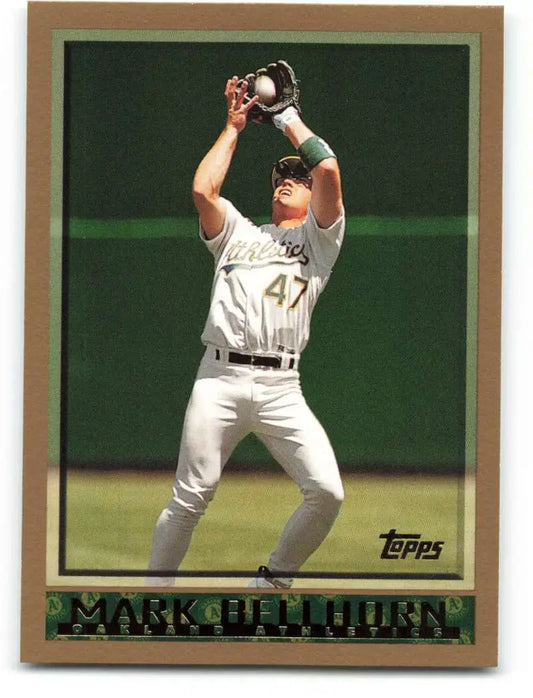 1998 Topps #347 Mark Bellhorn NM-MT Oakland Athletics Baseball Card - Baseball Card Single