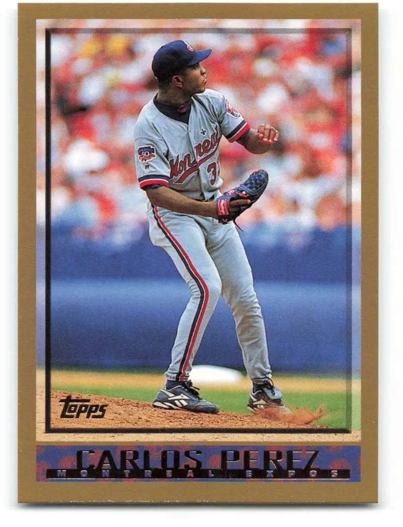 1998 Topps #358 Carlos Perez NM-MT Montreal Expos Baseball Card - Baseball Card Single