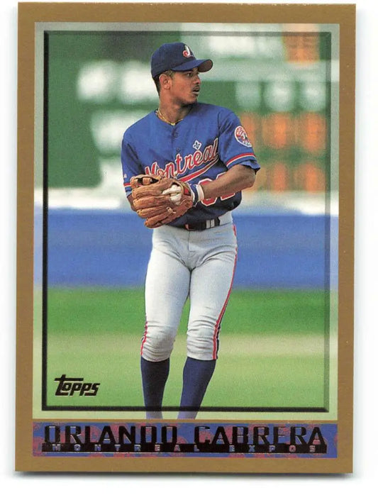 1998 Topps #366 Orlando Cabrera NM-MT Montreal Expos Baseball Card - Baseball Card Single