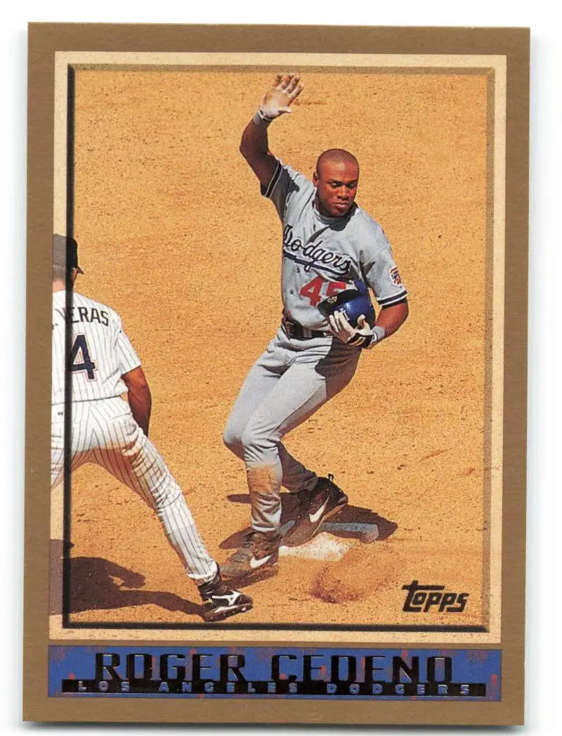 1998 Topps #371 Roger Cedeno NM-MT Los Angeles Dodgers Baseball Card - Baseball Card Single