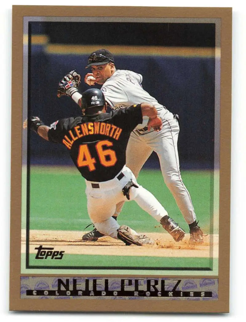 1998 Topps #372 Neifi Perez NM-MT Colorado Rockies Baseball Card - Baseball Card Single