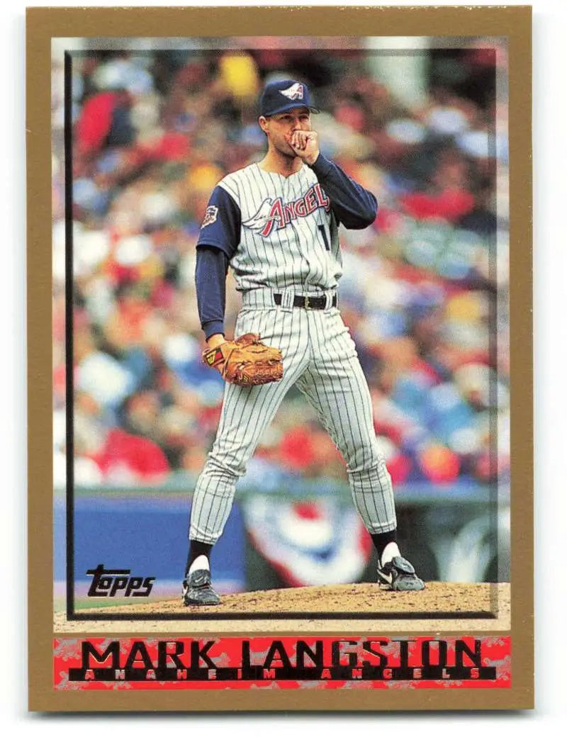 1998 Topps #379 Mark Langston NM-MT Anaheim Angels Baseball Card - Baseball Card Single