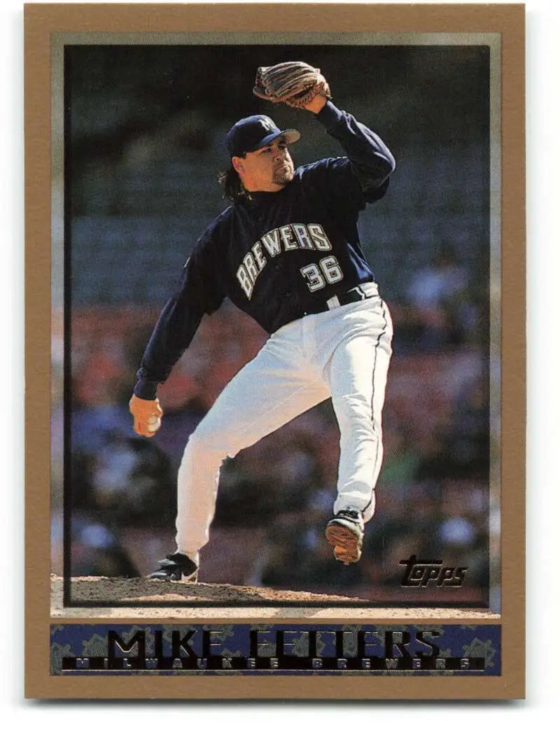 1998 Topps #381 Mike Fetters NM-MT Milwaukee Brewers Baseball Card - Baseball Card Single