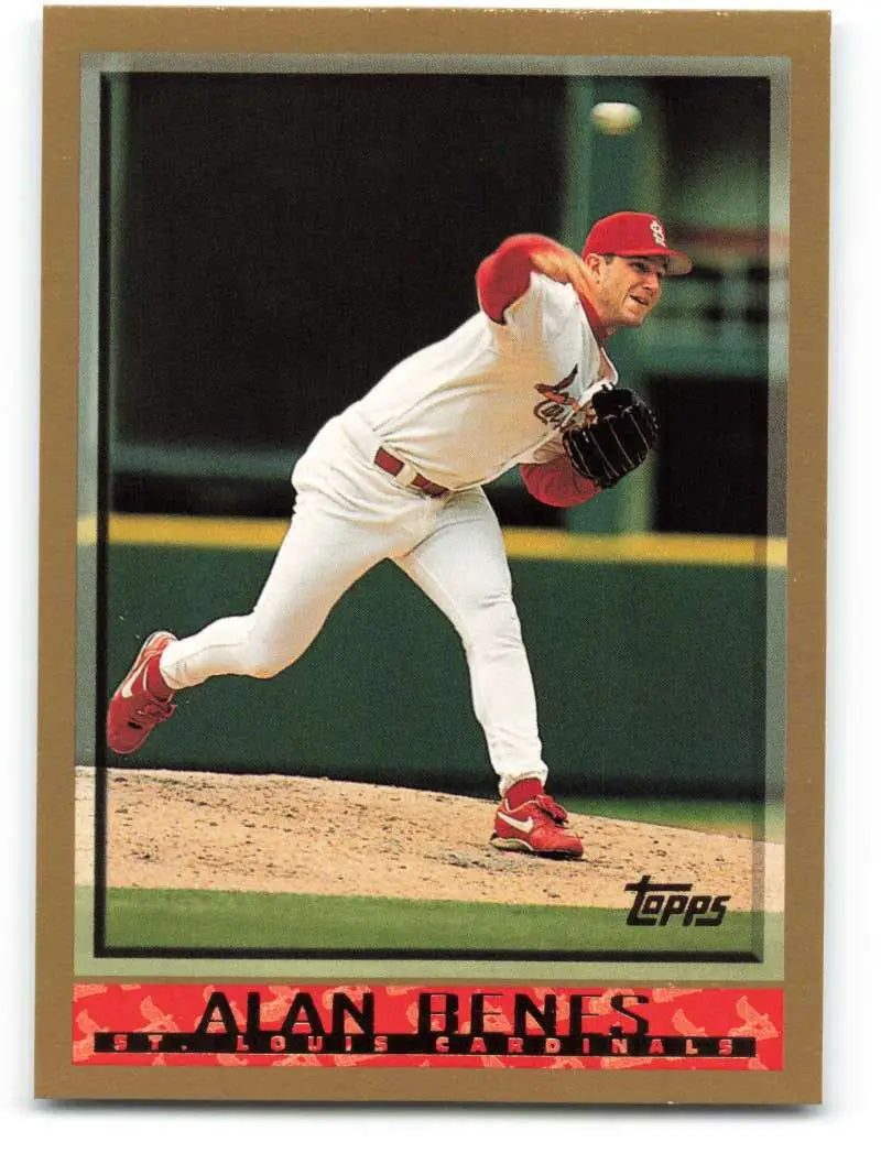 1998 Topps #387 Alan Benes NM-MT St. Louis Cardinals Baseball Card - Baseball Card Single