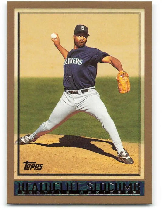 1998 Topps #388 Heathcliff Slocumb NM-MT Seattle Mariners Baseball Card - Baseball Card Single