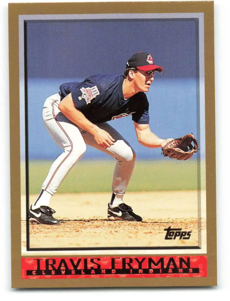 1998 Topps #390 Travis Fryman NM-MT Cleveland Indians Baseball Card - Baseball Card Single