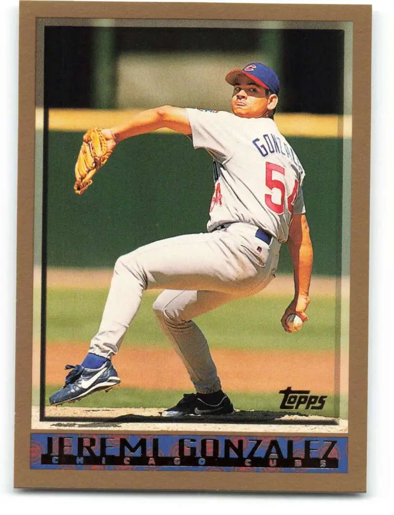 1998 Topps #393 Jeremi Gonzalez NM-MT Chicago Cubs Baseball Card - Baseball Card Single