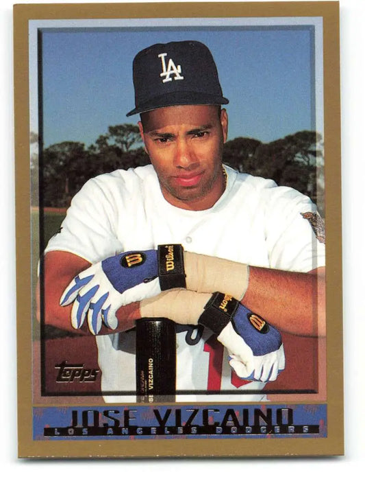 1998 Topps #395 Jose Vizcaino NM-MT Los Angeles Dodgers Baseball Card - Baseball Card Single