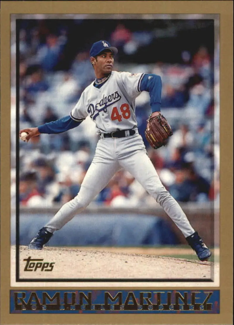 1998 Topps #397 Ramon Martinez NM-MT Los Angeles Dodgers Baseball Card - Baseball Card Single