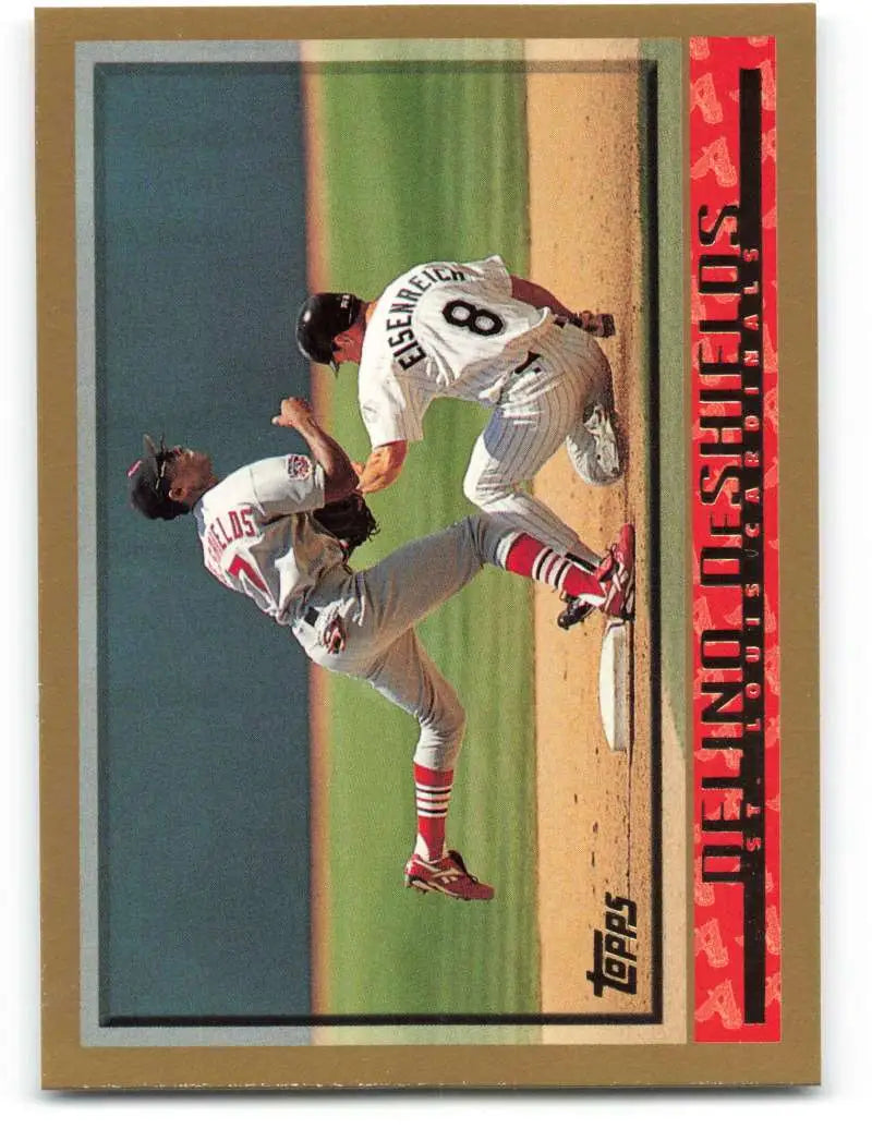 1998 Topps #400 Delino DeShields NM-MT St. Louis Cardinals Baseball Card - Baseball Card Single