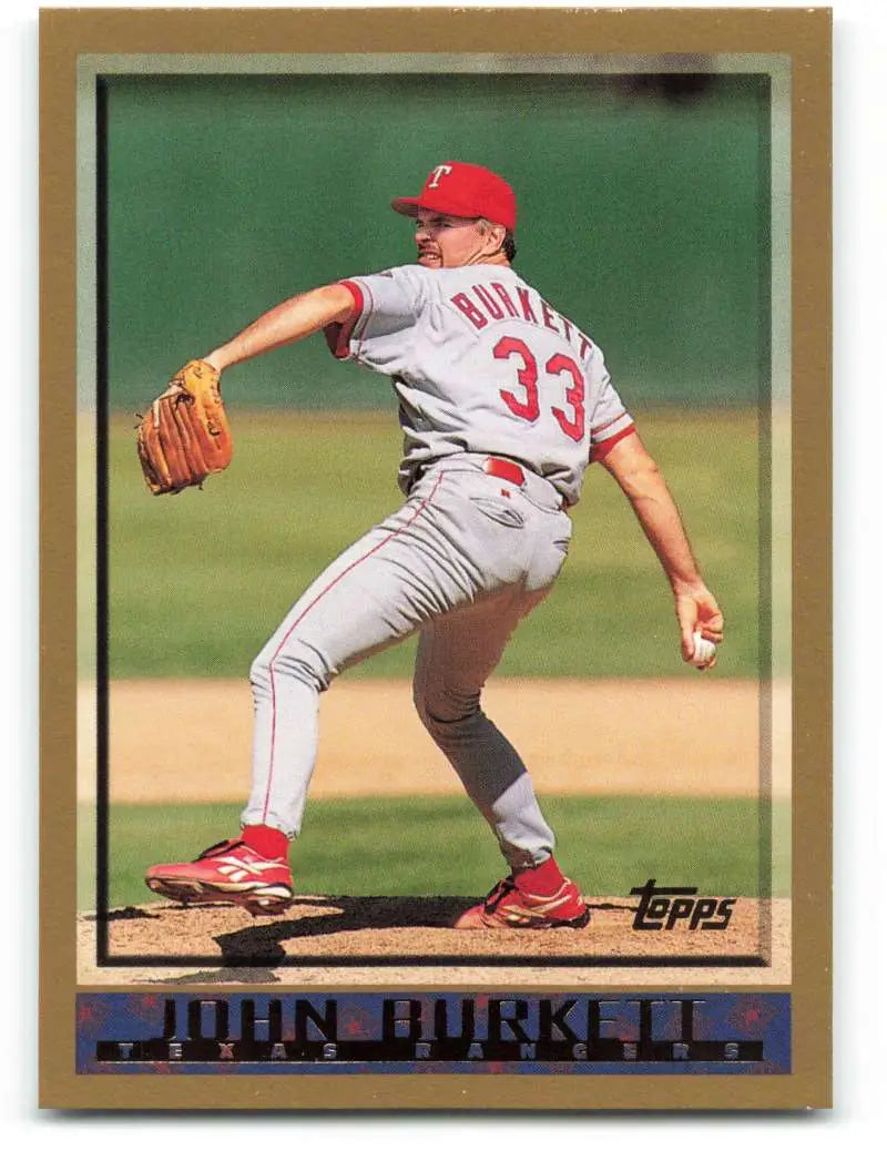 1998 Topps #401 John Burkett NM-MT Texas Rangers Baseball Card - Baseball Card Single