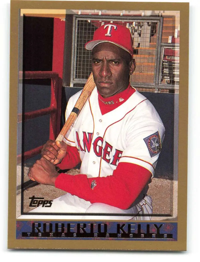 1998 Topps #408 Roberto Kelly NM-MT Texas Rangers Baseball Card - Baseball Card Single