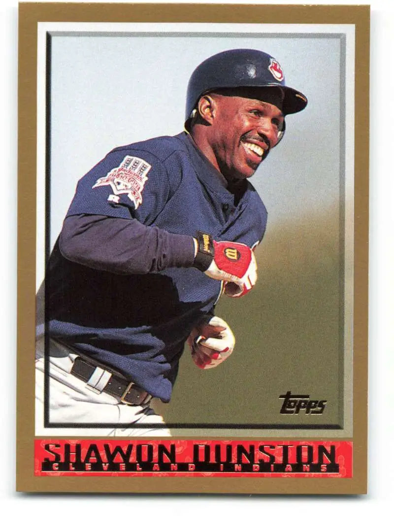 1998 Topps #414 Shawon Dunston NM-MT Cleveland Indians Baseball Card - Baseball Card Single