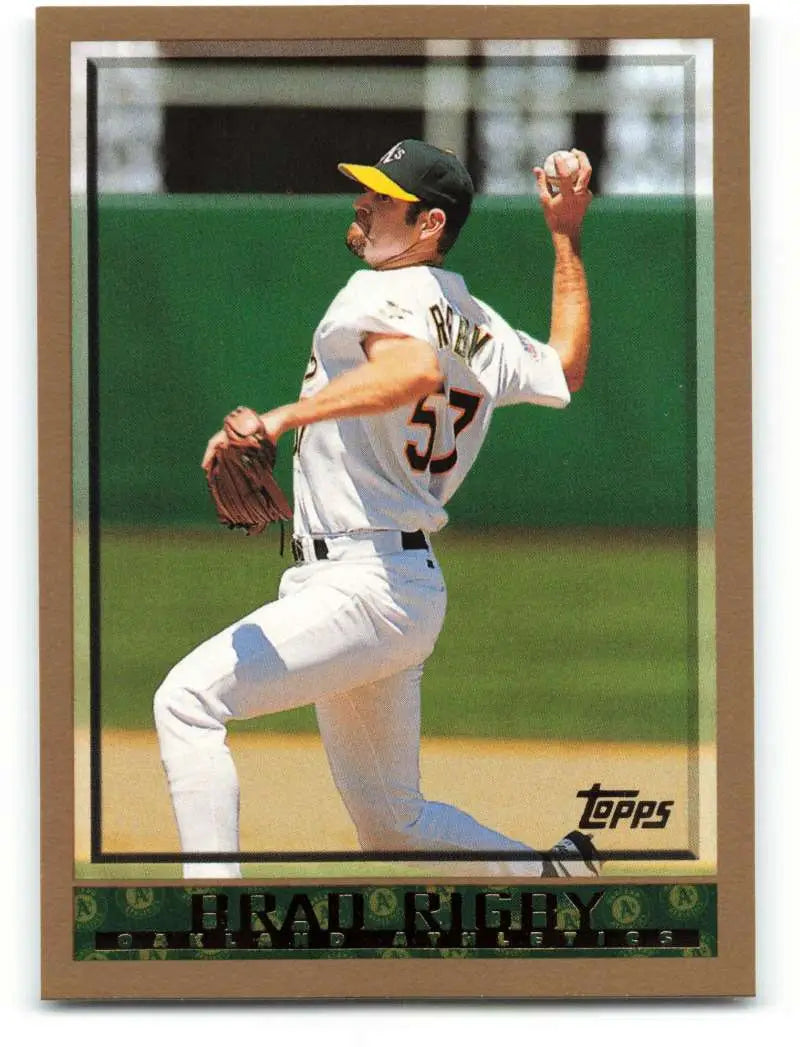 1998 Topps #415 Brad Rigby NM-MT Oakland Athletics Baseball Card - Baseball Card Single