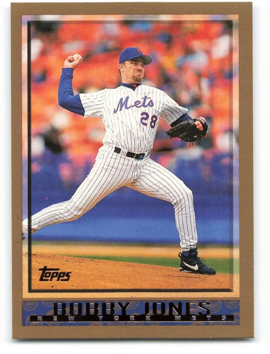 1998 Topps #417 Bobby Jones NM-MT New York Mets Baseball Card - Baseball Card Single