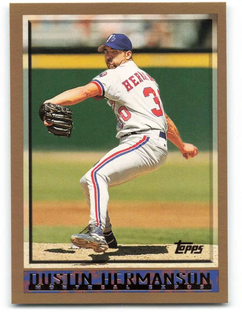 1998 Topps #421 Dustin Hermanson NM-MT Montreal Expos Baseball Card - Baseball Card Single