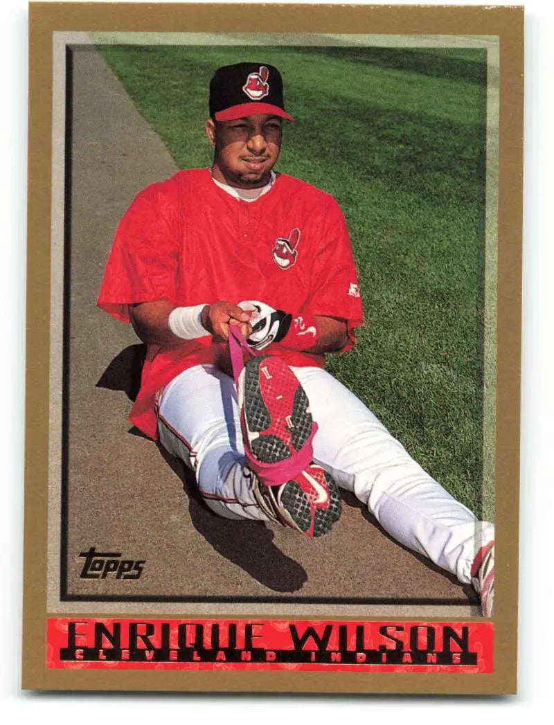 1998 Topps #448 Enrique Wilson NM-MT Cleveland Indians Baseball Card - Baseball Card Single