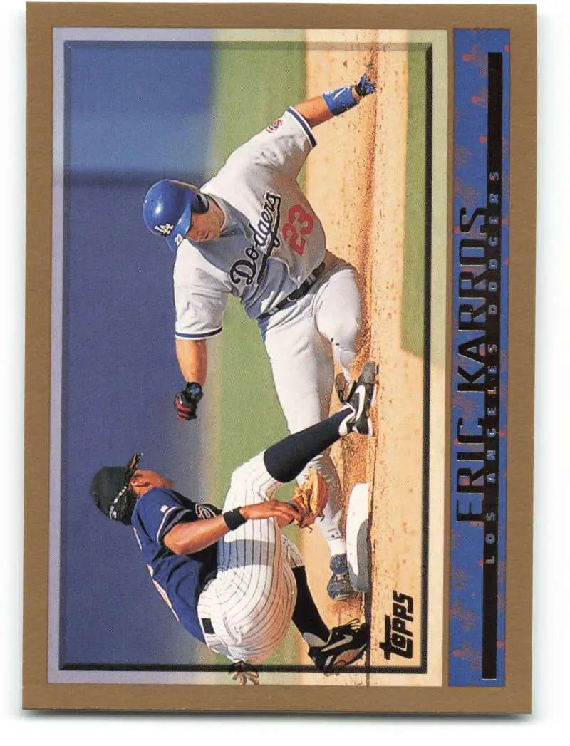 1998 Topps #454 Eric Karros NM-MT Los Angeles Dodgers Baseball Card - Baseball Card Single
