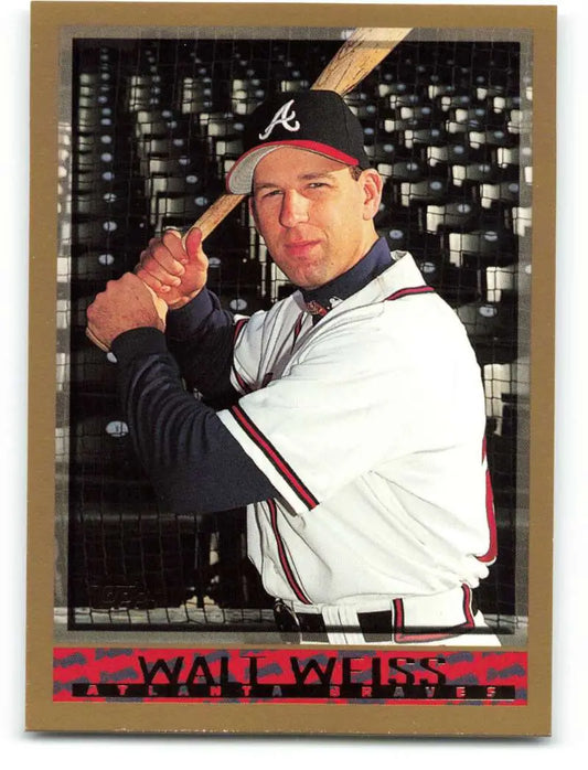 1998 Topps #456 Walt Weiss NM-MT Atlanta Braves Baseball Card - Baseball Card Single