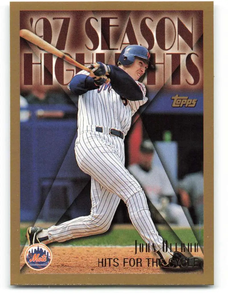 1998 Topps #477 John Olerud NM-MT New York Mets Baseball Card - Baseball Card Single