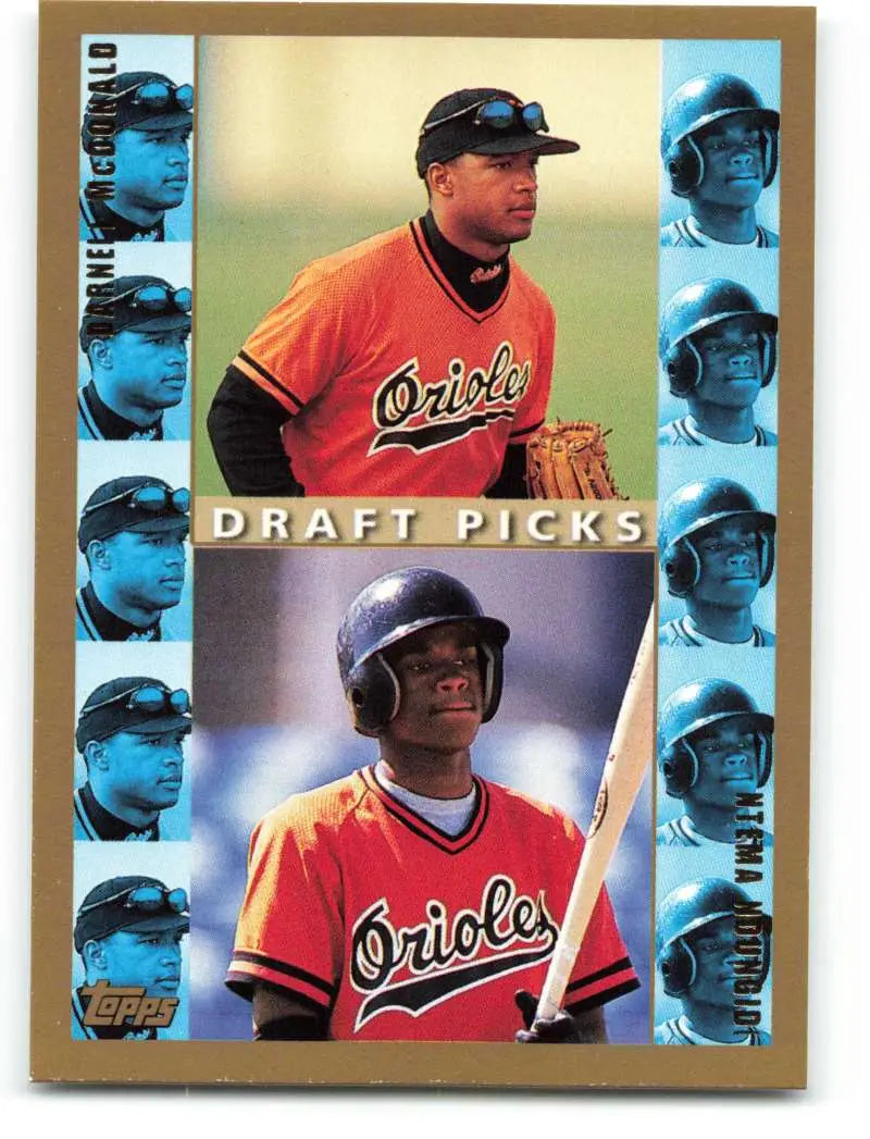 1998 Topps #490 Darnell McDonald/Ntema Ndungidi NM-MT RC Rookie Baltimore Orioles Baseball Card - Baseball Card Single