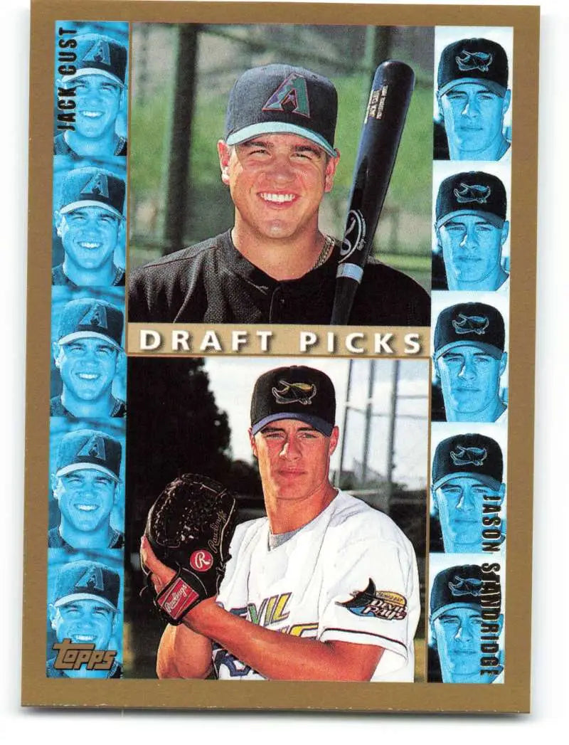 1998 Topps #495 Jack Cust/Jason Standridge NM-MT RC Rookie Arizona Diamondbacks/Tampa Bay Devil Rays Baseball Card