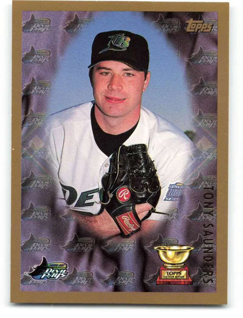 1998 Topps #497 Tony Saunders NM-MT Tampa Bay Devil Rays Baseball Card - Baseball Card Single