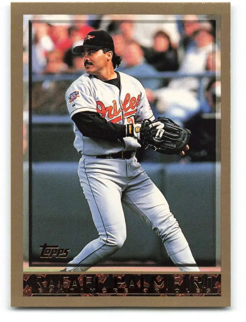 1998 Topps #50 Rafael Palmeiro NM-MT Baltimore Orioles Baseball Card - Baseball Card Single
