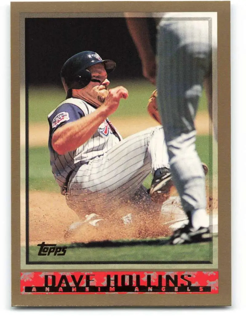 1998 Topps #53 Dave Hollins NM-MT Anaheim Angels Baseball Card - Baseball Card Single