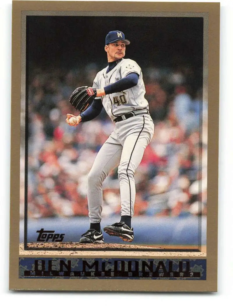 1998 Topps #55 Ben McDonald NM-MT Milwaukee Brewers Baseball Card - Baseball Card Single