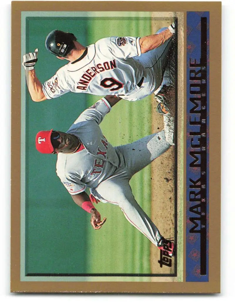 1998 Topps #71 Mark McLemore NM-MT Texas Rangers Baseball Card - Baseball Card Single