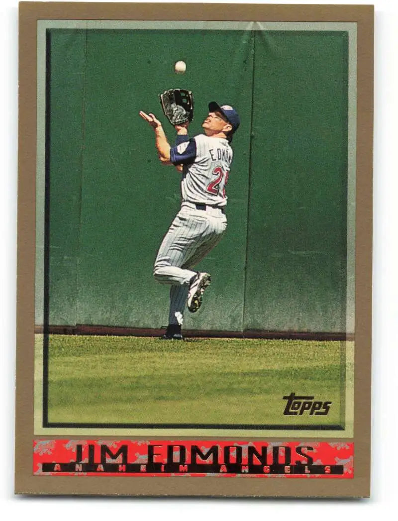 1998 Topps #75 Jim Edmonds NM-MT Anaheim Angels Baseball Card - Baseball Card Single