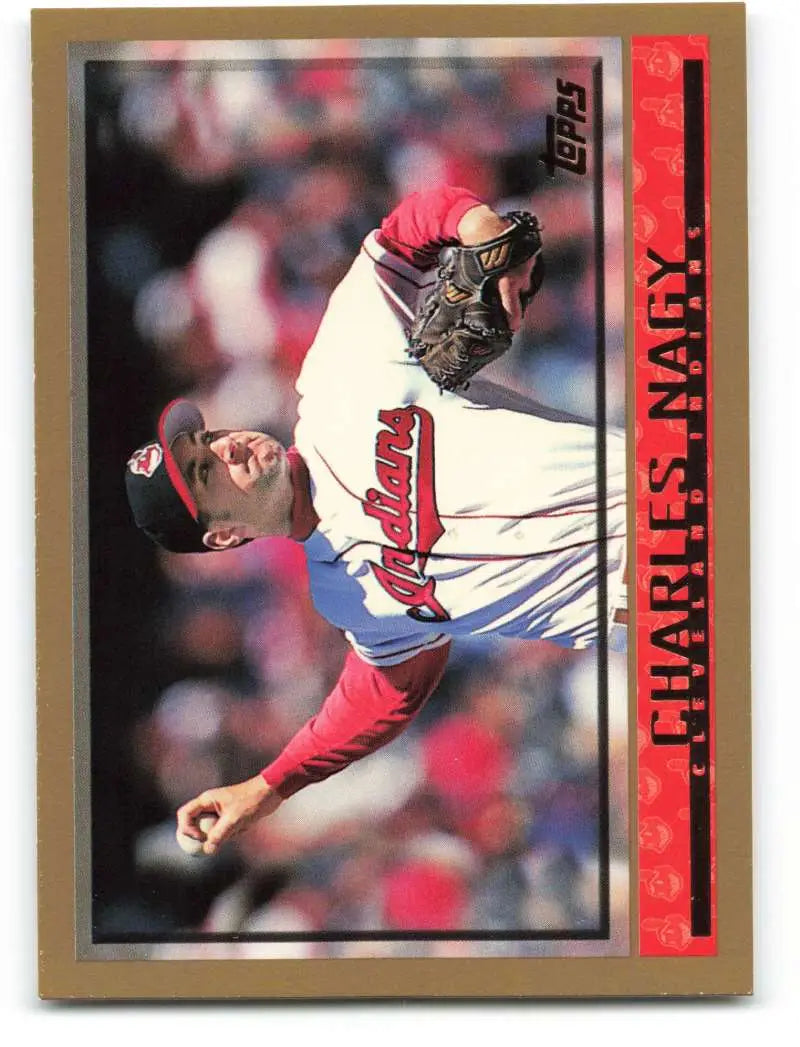 1998 Topps #85 Charles Nagy NM-MT Cleveland Indians Baseball Card - Baseball Card Single