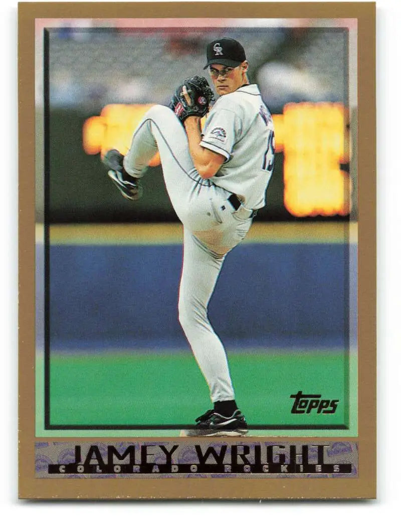 1998 Topps #87 Jamey Wright NM-MT Colorado Rockies Baseball Card - Baseball Card Single