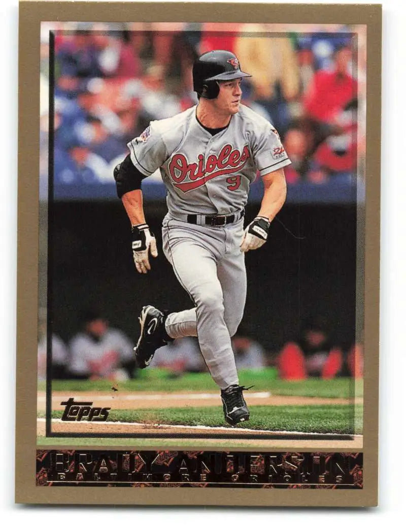 1998 Topps #91 Brady Anderson NM-MT Baltimore Orioles Baseball Card - Baseball Card Single