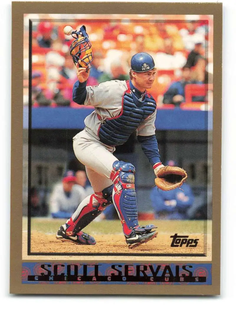 1998 Topps #92 Scott Servais NM-MT Chicago Cubs Baseball Card - Baseball Card Single