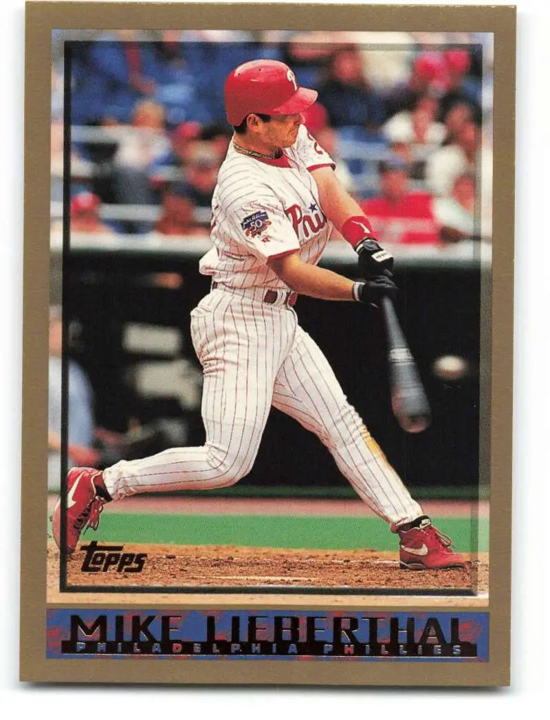 1998 Topps #94 Mike Lieberthal NM-MT Philadelphia Phillies Baseball Card - Baseball Card Single