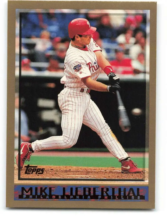 1998 Topps #94 Mike Lieberthal NM-MT Philadelphia Phillies Baseball Card - Baseball Card Single