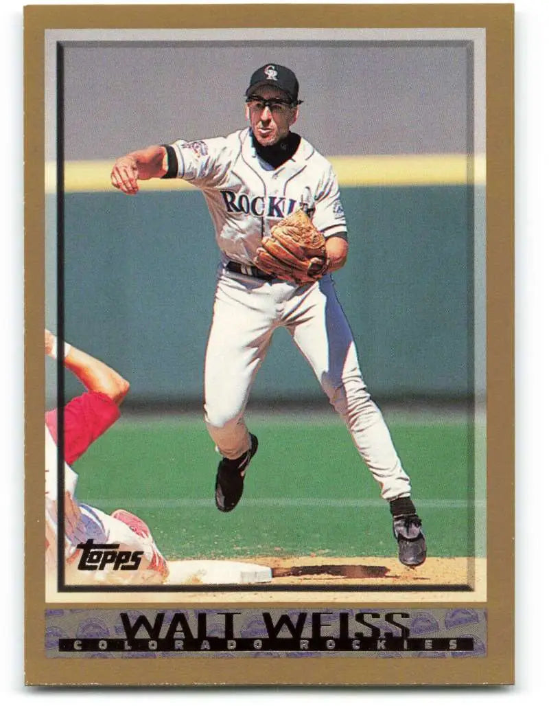 1998 Topps #96 Walt Weiss NM-MT Colorado Rockies Baseball Card - Baseball Card Single