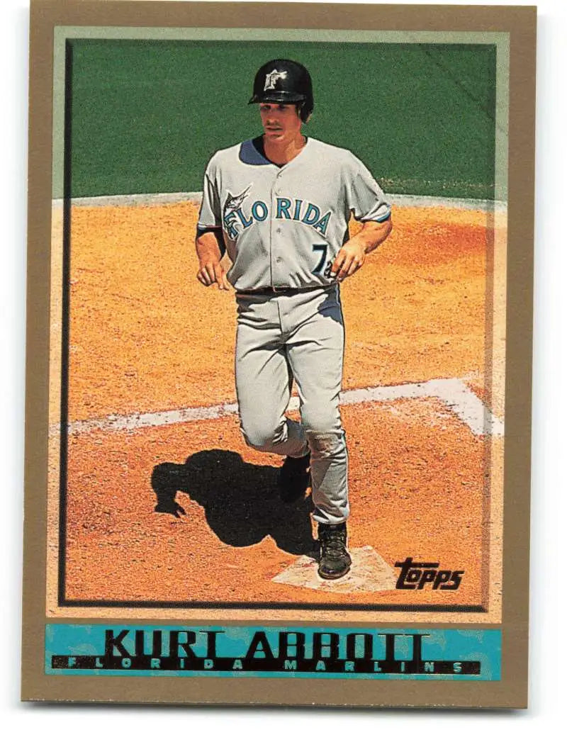 1998 Topps #98 Kurt Abbott NM-MT Florida Marlins Baseball Card - Baseball Card Single