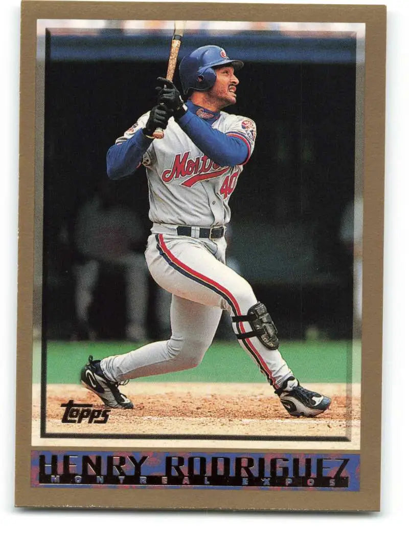1998 Topps #99 Henry Rodriguez NM-MT Montreal Expos Baseball Card - Baseball Card Single