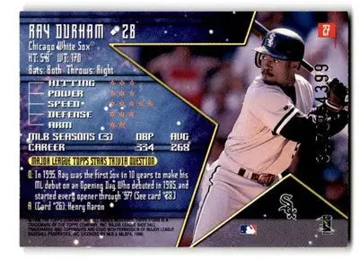 1998 Topps Baseball Stars Ray Durham 3470/4399 #27 Chicago White Sox - Baseball Card Single