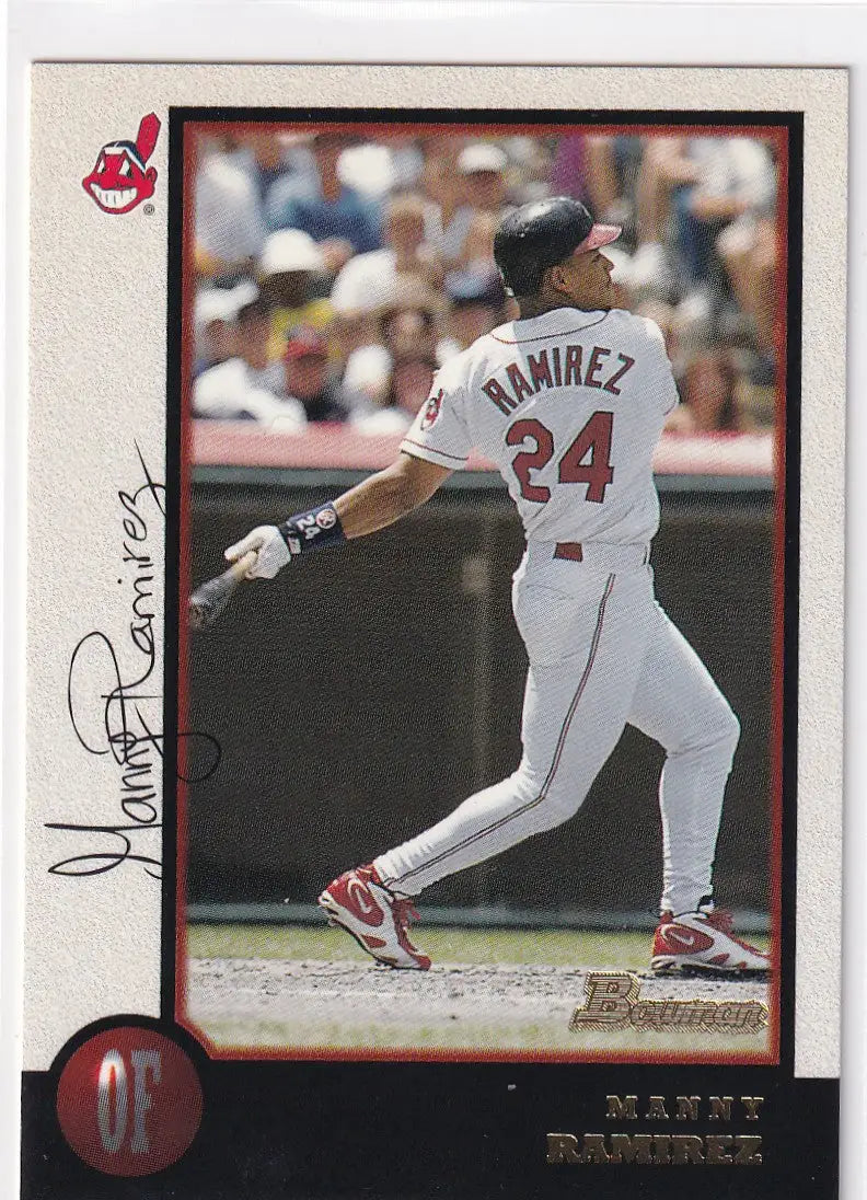 1998 TOPPS BOWMAN #284 MANNY RAMIREZ- ATLANTA BRAVES