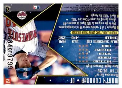 1998 Topps Stars #129 Marty Cordova #/9799 - Baseball Card Single