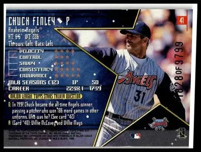 1998 Topps Stars #41 Chuck Finley Bronze #/9799 - Baseball Card Single