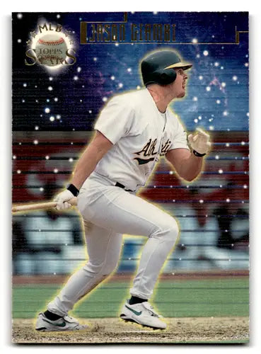 Original gloss 1998 Topps Stars Gold Jason Giambi baseball card Athletics ID63645