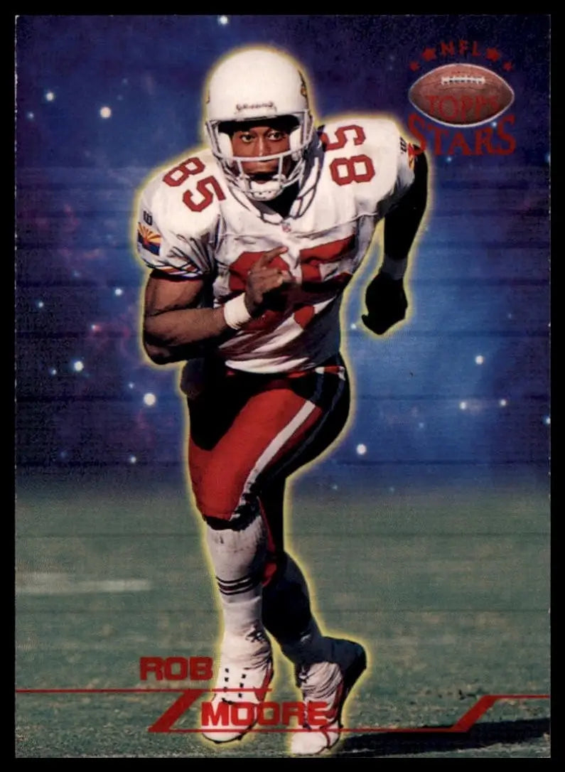 Football card featuring a white and red polyester football uniform with number 68