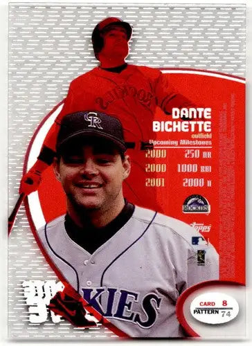 1998 Topps Tek Pattern 74 #8 Dante Bichette NM-MT Rockies ID:43739 - Baseball Card Single
