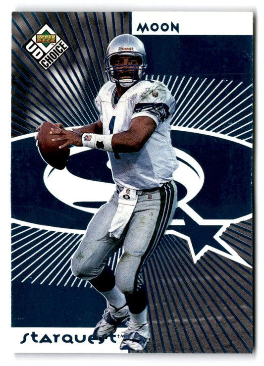 1998 UD Choice #1 Warren Moon StarQuest Green - Football Card Single